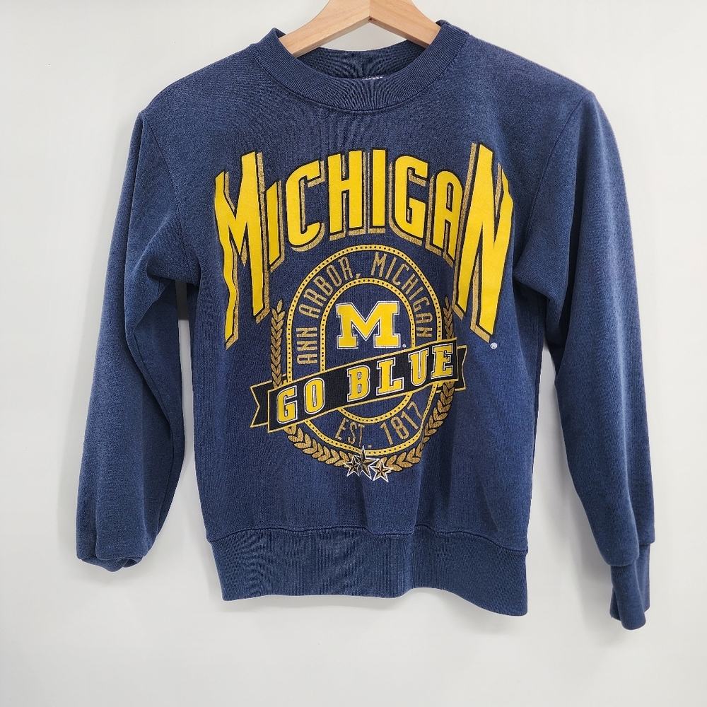 Vintage Ann Arbor Michigan Youth Crew Neck Sweatshirt